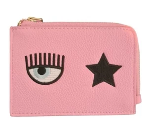 CHIARA FERRAGNI - PORTAFOGLIO CARTE EYE STAR LOGO Rosa SCONTO 50% - Foto 1 di 2