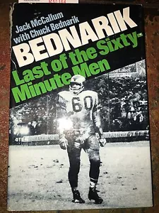 LAST OF THE SIXTY MINUTE MEN - CHUCK BEDNARIK NFL 1. AUFLAGE SIGNIERTES BUCH DJ JSA COA - Bild 1 von 5