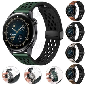 For Huami Amazfit GTS GTR 4 3 2mini 2e Bip U S Magnetic Leather Watch Band Strap - Picture 1 of 36