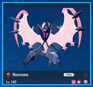 Shiny 6IV Necrozma Dawn Form Adamant Nature XXXL Pokemon S/V Indigo Disk - Picture 1 of 5