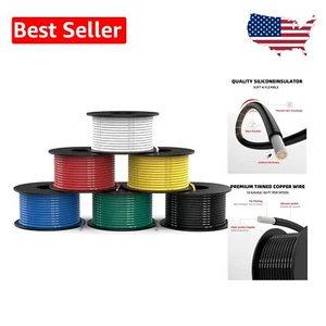 Flexibility Meets Durability: 18 Gauge Silicone Electrical Wire Kit - 200℃ 600V - Picture 1 of 9