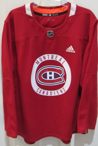 Montreal Canadiens NHL Practice Hockey Jersey adidas Men 54 RUNS SMALL strap LOT - Picture 1 of 8