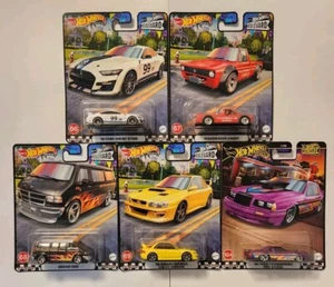 HOT WHEELS BOULEVARD SET OF 5 SUBARU VOLKSWAGEN FORD SHELBY DODGE - Picture 1 of 6