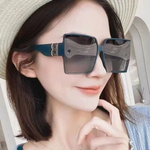 Fashion Oversized Sunglasses Women Men Gradient Eyewear - Picture 1 of 6