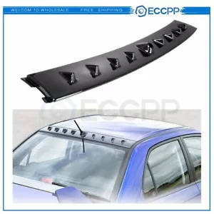 For Mitsubishi Lancer EVO 8 9 Carbon Look Style Shark Fin Rear Roof Spoiler - Picture 1 of 6