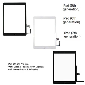 NEW iPad 5th 6th 7th Gen Front Glass Digitiser Touch Screen A1822 A1893 A2197  - Picture 1 of 13