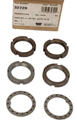 NUEVO WARN 32720 Kit de conversión de tuerca de husillo de buje de bloqueo **VER DESCRIPCIÓN PARA ACCESORIOS ** Foto 1 de 4