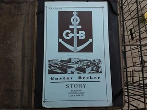 Vintage 1983 Gustav Becker Story Euro Clock-Making Booklet History Ephem Collect - Imagen 1 de 5