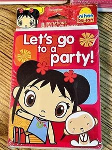 NEW Ni Hao Kai-Lan Party Invitations Thank You Cards Nickelodeon Pack of 8 - Picture 1 of 3