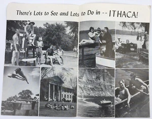 1950's Ithaca New York Tourism Brochure Fun At Your Fingertip Guide - Picture 1 of 7