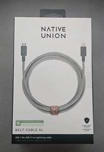 Native Union 10ft Ultra Strong USB-C to (MFi-Certified) Lightning Charging Cable - Photo 1 sur 10