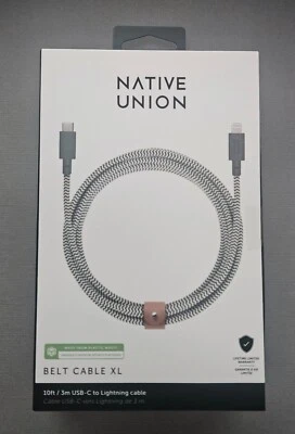 Native Union 10ft Ultra Strong USB-C to (MFi-Certified) Lightning Charging Cable - Image 1 of 4