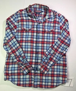Vineyard Vines Owen Flannel Shirt Men's Large Multi Plaid Long Sleeve Button Up - Picture 1 of 4