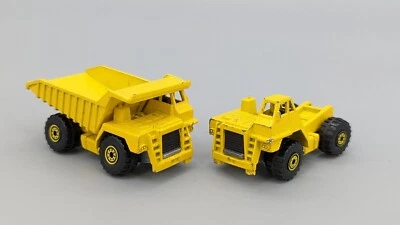 Mattel 1979 Hot Wheels Metal Yellow Dump Truck & Truck Cab Diecast Lot 1:64 - Image 1 of 4