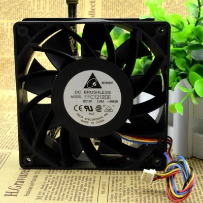 Delta FFC1212DE 12v 2.4A 12CM 4pin Cooling Fan - Image 1 of 4