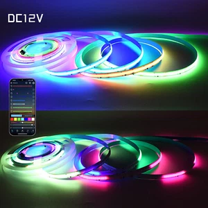 12V COB RGB Flexible LED Strip Addressable WS2811 IC Pixel Color Tape Lights US  - Picture 1 of 27