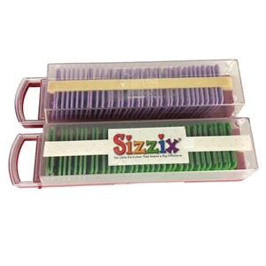 Sizzlits Green Playground Purple Fruit Smoothies Complete 2 Sets Sizzix 35 Dies - Picture 1 of 8