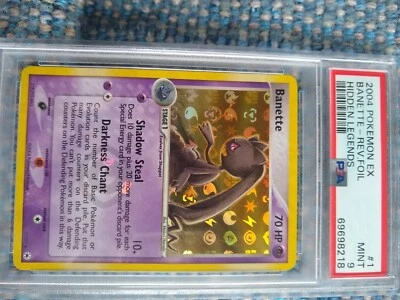 2004 Pokemon EX Hidden Legends Banette #1 Rare Reverse Foil PSA 9 - Image 1 of 2