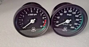 SPEEDOMETER & TACHOMETER SET -RPM METER CLUSTER - YAMAHA RD250 RD 350 RD400 CAFE - Picture 1 of 4
