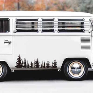 Forest&Trees Car Windows Door Stickers Waterproof Die Cut Camper Caravan Decor - Foto 1 di 19