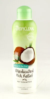 *TropiClean Oatmeal & Tea Tree Medicated Itch Relief Shampoo for Pets 20 oz   - Image 1 of 2