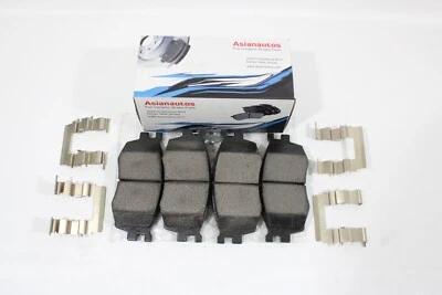 Pastillas de freno delanteras de cerámica completa Asianautos con herrajes para Kia Rio5 2006-2011  Foto 1 de 3