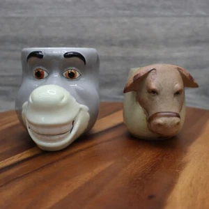 Tazza caffè Shrek Asino e Mucca 2004 Dreamworks Galerie grande viso 3D - Foto 1 di 19