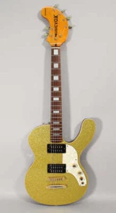 Musicvox Spaceranger Gold Sparkle "Goldmember" Electric Guitar - Picture 1 of 21