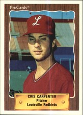 1990 Louisville Red Birds ProCards #395 Cris Carpenter