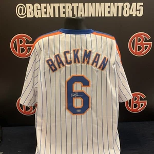 Wally Backman Signed New York Mets Pinstripe Jersey Autographed Steiner CX - Picture 1 of 3