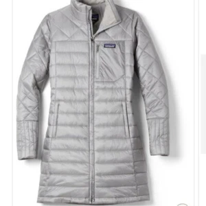 Patagonia Damen Full Zip Puffer Radalie Parka Jacke Silber Grau Gr. M - Bild 1 von 15