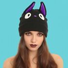 Anime Knitted Cap Hat Winter Warm Cosplay Hat Fashion Black Cat Beanie