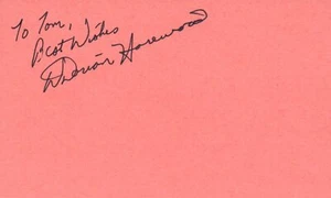 Tarjeta indexada firmada autografiada de la película Waldorf Astoria de 1976 actor Dorian Harewood - Imagen 1 de 2