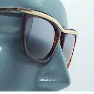Flashline Hot Sonnenbrille coole Sonnenbrillen großes Drama Schildpatt goldfarbenes Gestell - Bild 1 von 4