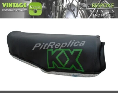 FUNDA ASIENTO KAWASAKI KX125 KX250 A6/A7 KX420 A1/A1 '80-81 *EU LARGO 55CM* [KVLAC] Foto 1 de 4