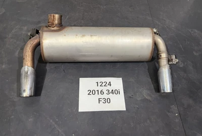 ✅ Silenciador de tubo de escape doble motor B58 16-20 OEM BMW F22 F23 F30 con puntas Foto 1 de 4