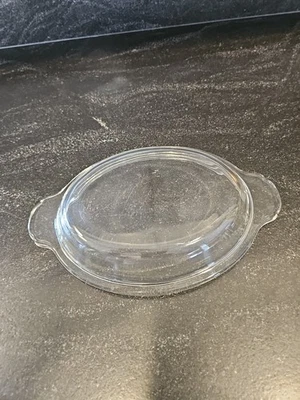 #467 REPLACEMENT LID FOR FIRE KING PYREX 1 1/2 QUART OVAL DOMED GLASS - Image 1 of 4