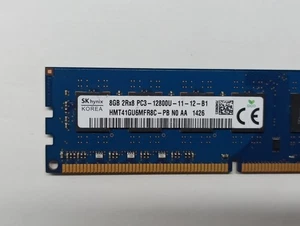 HMT41GU6MFR8C-PB NO AA Memoria RAM SK Hynix Korea 8GB DDR3 PC3-12800U - 1600MHz - Imagen 1 de 2