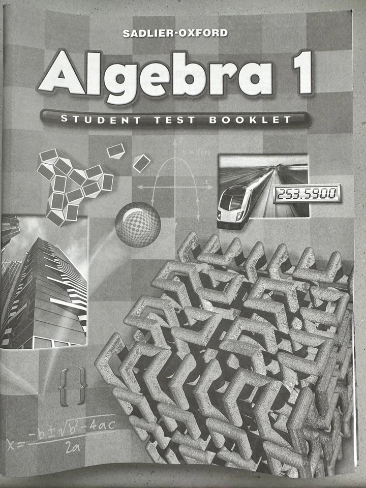 Algebra 1 Student Test Booklet - Sadlier Oxford - Image 1 of 3