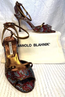 Manolo Blahnik Macenta in Bronze - Image 1 of 4