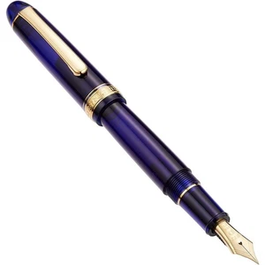 Platinum PNB-15000#51-0 Fountain Pen #3776 Century Chartres Blue Soft Fine (SF) - Picture 1 of 4