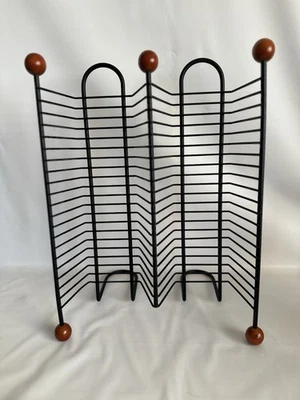 CD Storage Tower Rack - 40 Disc Holder Metal Wire Organizer - ATLANTIC Vintage - Image 1 of 4