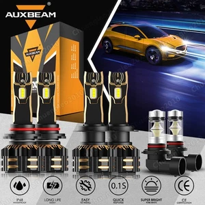 For Kia Forte 2019-2025 AUXBEAM Canbus LED Headlight Kit High/Low Beam/Fog Light - Picture 1 of 12