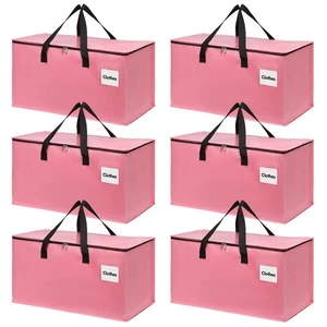 Extra Large Moving Bags with Zipper - Heavy Duty Tote for Packing Clothes, Du... - Picture 1 of 7