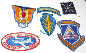 LOT OF 6 USAF Air Force Auxiliary Civil Air Patrol CAP Communications PATCHES - Picture 1 of 4