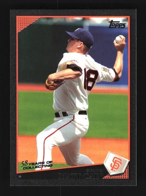 Matt Cain San Francisco Giants 2009 Topps negro #546 SN/58 Foto 1 de 2