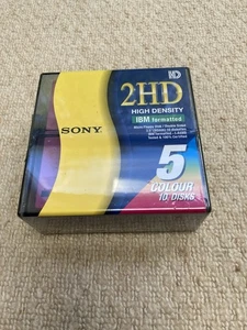 Sony 2hd Ibm Formatted 1.44mb Pack Of 10 Floppy Disks New & Sealed - Picture 1 of 4