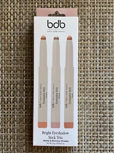BDB BILLION DOLLAR BEAUTY BRIGHT EYESHADOW STICK TRIO (matte & shimmer shades) - Picture 1 of 10