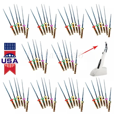 1-10* Archivos NiTi endodónticos dentales 25 mm para tratamiento de endomotores de conducto radicular Foto 1 de 4