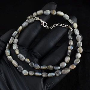 Awesome Amazing Flash Labradorite 93. Cts Beaded Exclusive Necklace RK 32 E685 - Picture 1 of 3